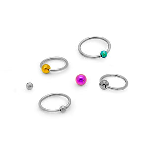 Titanium Captive Ball Bead