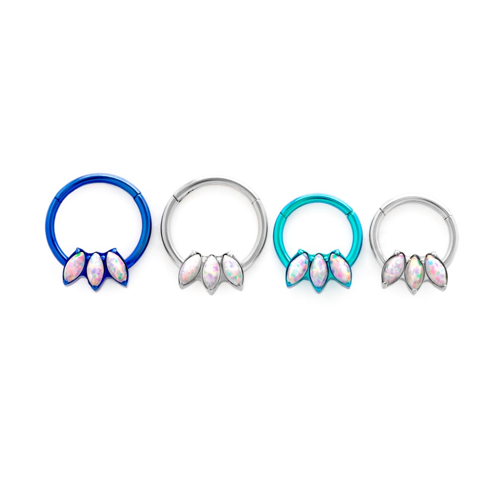 16g Marquis White Opal Fan Titanium Clicker — Price Per 1