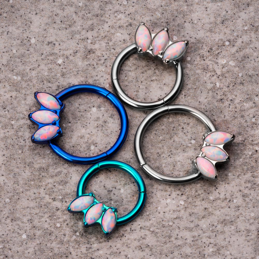 16g Marquis White Opal Fan Titanium Clicker — Price Per 1