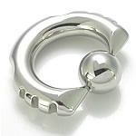 14g-2g Techno Tribal Captive Bead Ring with Vampire Tips