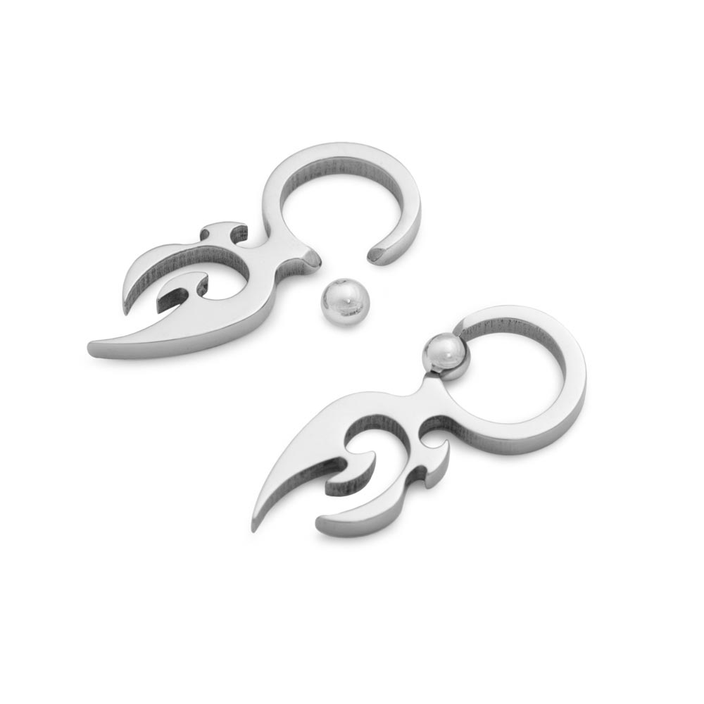 10g Steel Double Blade Captive Bead Ring — Price Per 1