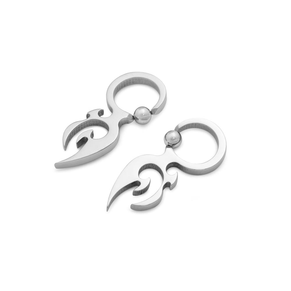 10g Steel Double Blade Captive Bead Ring — Price Per 1