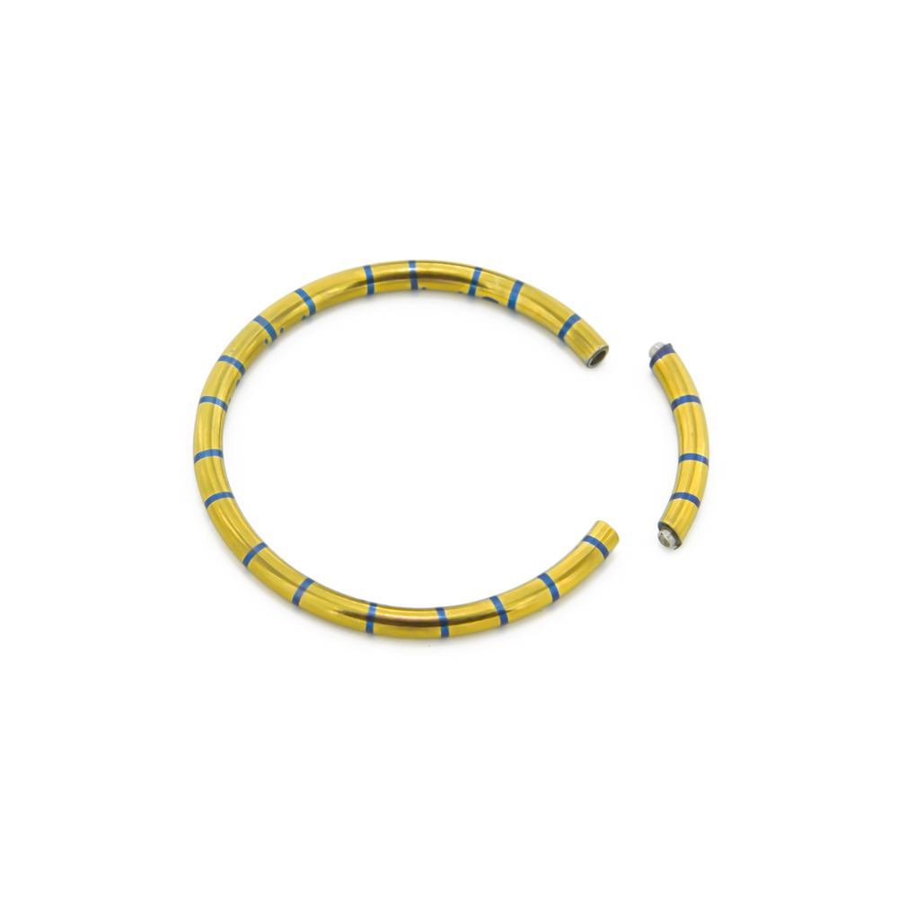 14g Candy Stripe Segment Captive Ring