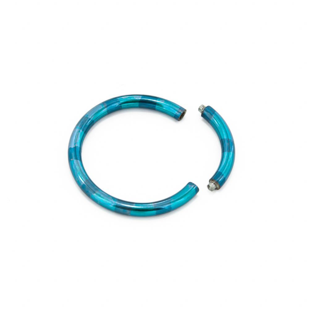 14g Candy Stripe Segment Captive Ring