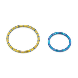 14g Candy Stripe Segment Captive Ring