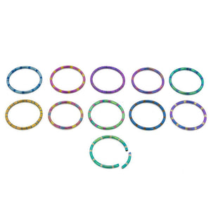 14g Candy Stripe Segment Captive Ring