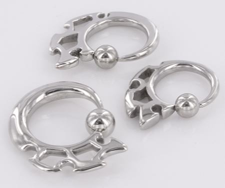 12g-8g Barbarous Captive Ring
