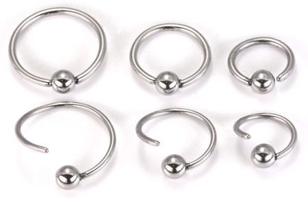 16g Fixed Bead Stainless Steel Ring - Annealed