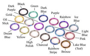 Tilum 16g Anodized Titanium Segment Ring - Price Per 1