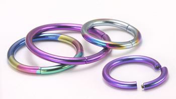 Tilum 16g Anodized Titanium Segment Ring - Price Per 1