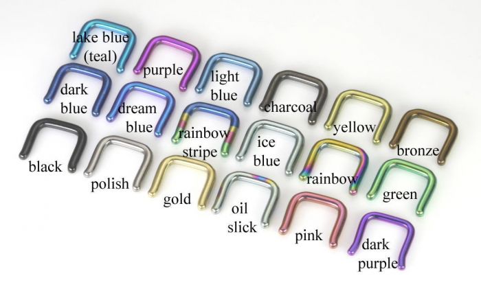 Tilum 10g PVD Black Titanium Septum Retainer - Price Per 1