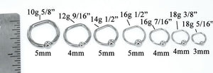 12g Steel D-Ring — Price Per 1