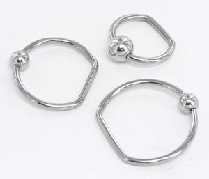 18g Steel D-Ring — Price Per 1