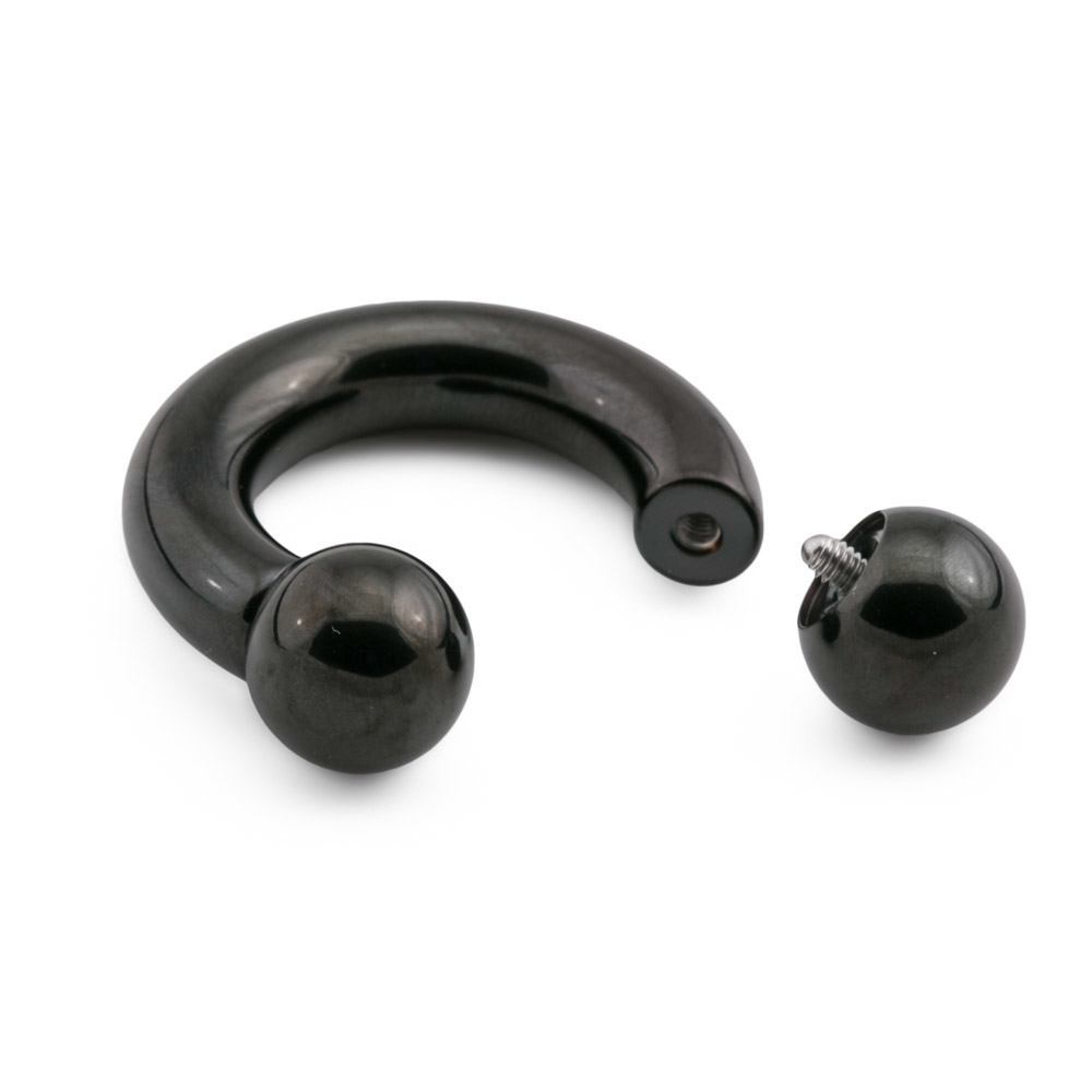 2g Internal Blackout Steel Circular Barbell — Price Per 1