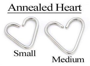 18g Annealed Steel Heart