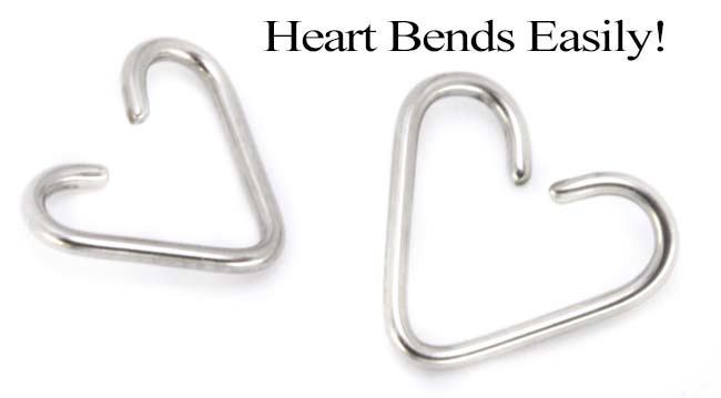 18g Annealed Steel Heart