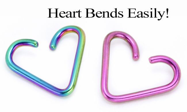 16g Niobium Heart - 2 Sizes