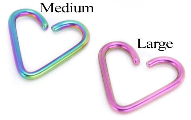 16g Niobium Heart - 2 Sizes