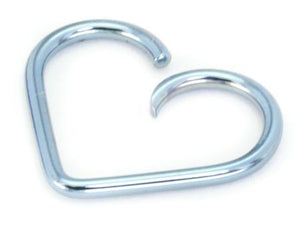 14g Niobium Unbreakable Heart- 3 Sizes