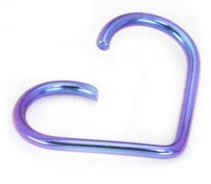 18g Niobium Unbreakable Heart- 4 Sizes