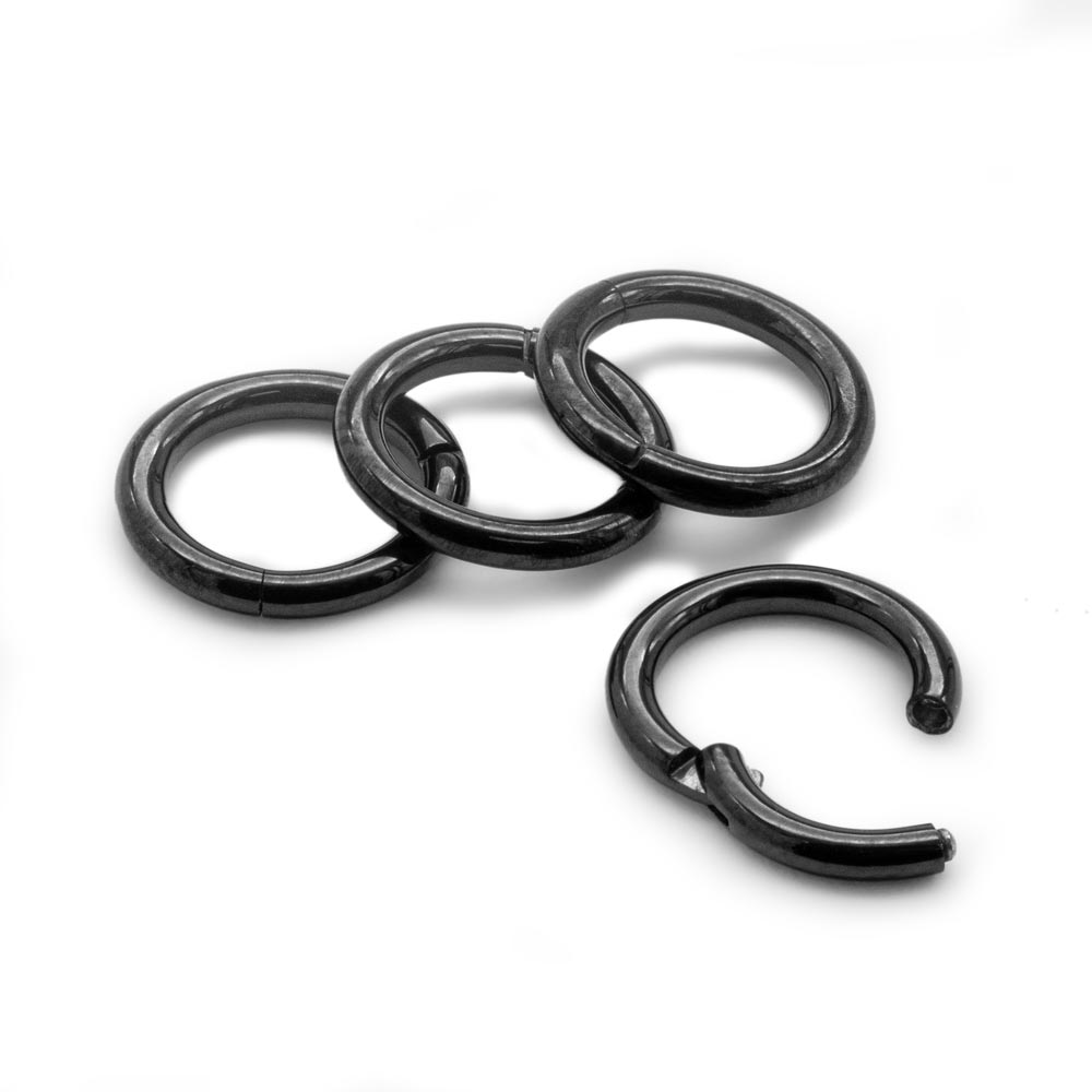 Tilum 14g PVD Black Titanium Segment Clicker - Price Per 1