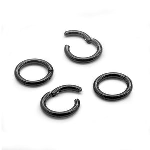 Tilum 14g PVD Black Titanium Segment Clicker - Price Per 1