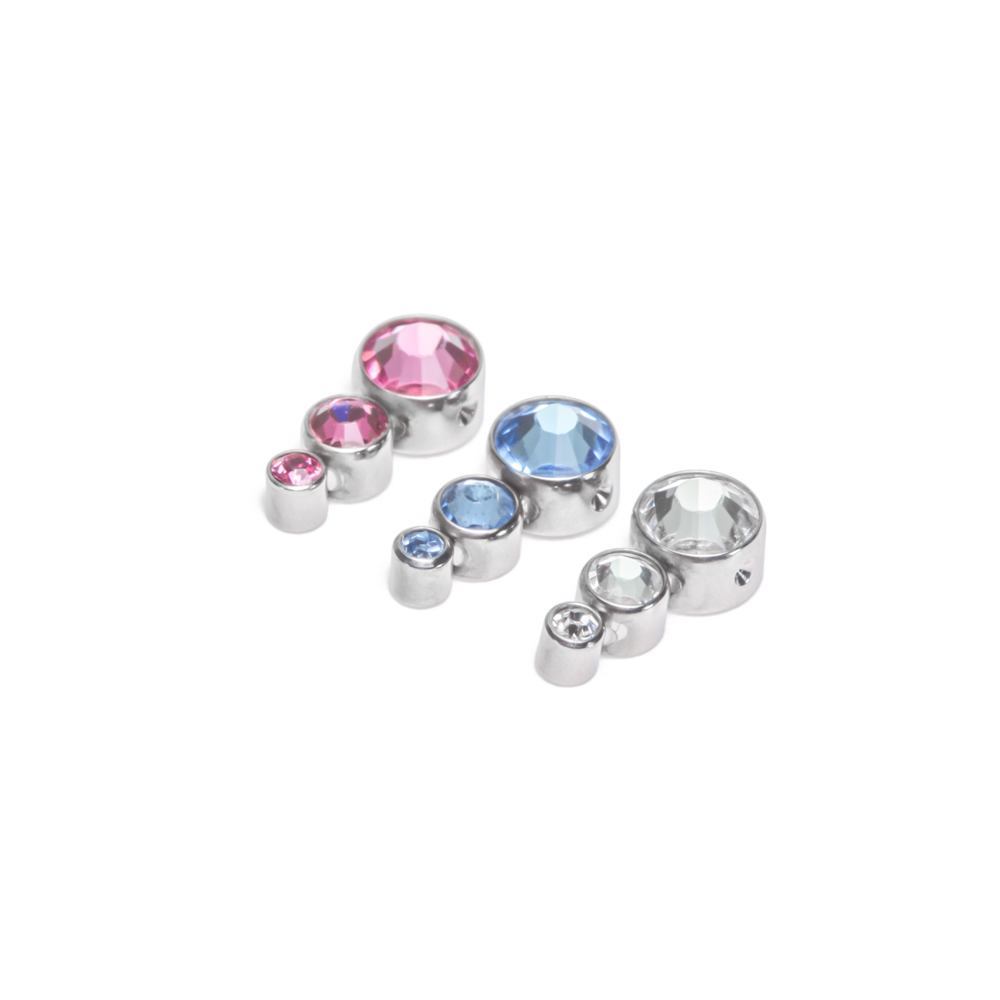 Tilum Jewel Tear Drop Cluster Captive Bead - Price Per 1