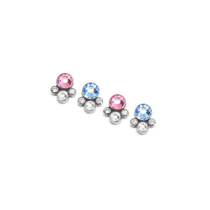 Tilum Bubble Cluster Captive Bead - Choose 4mm Jewel - Price Per 1