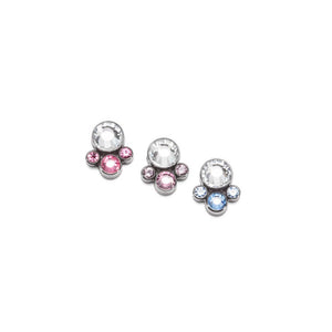 Tilum Jewel Bubble Cluster Captive Bead with 4mm Crystal - Price Per 1