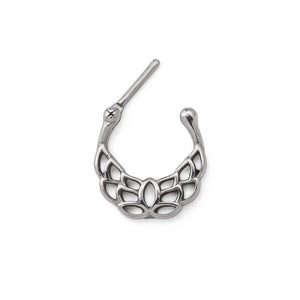 16g Steel Septum Clicker with Spreading Wings Design — Price Per 1
