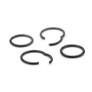 Tilum 18g PVD Black Titanium Segment Clicker - Price Per 1