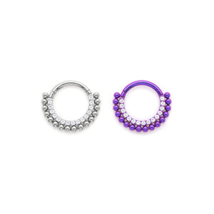 Beaded Gem Titanium Clicker