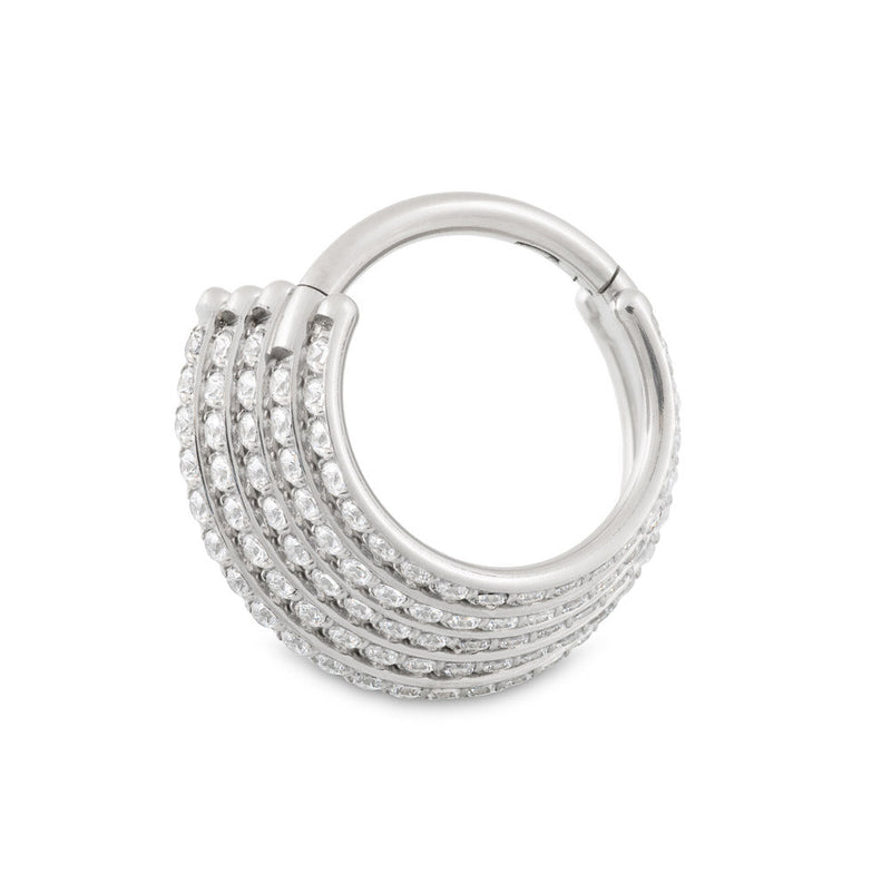 Stacked Elegance Titanium Clicker