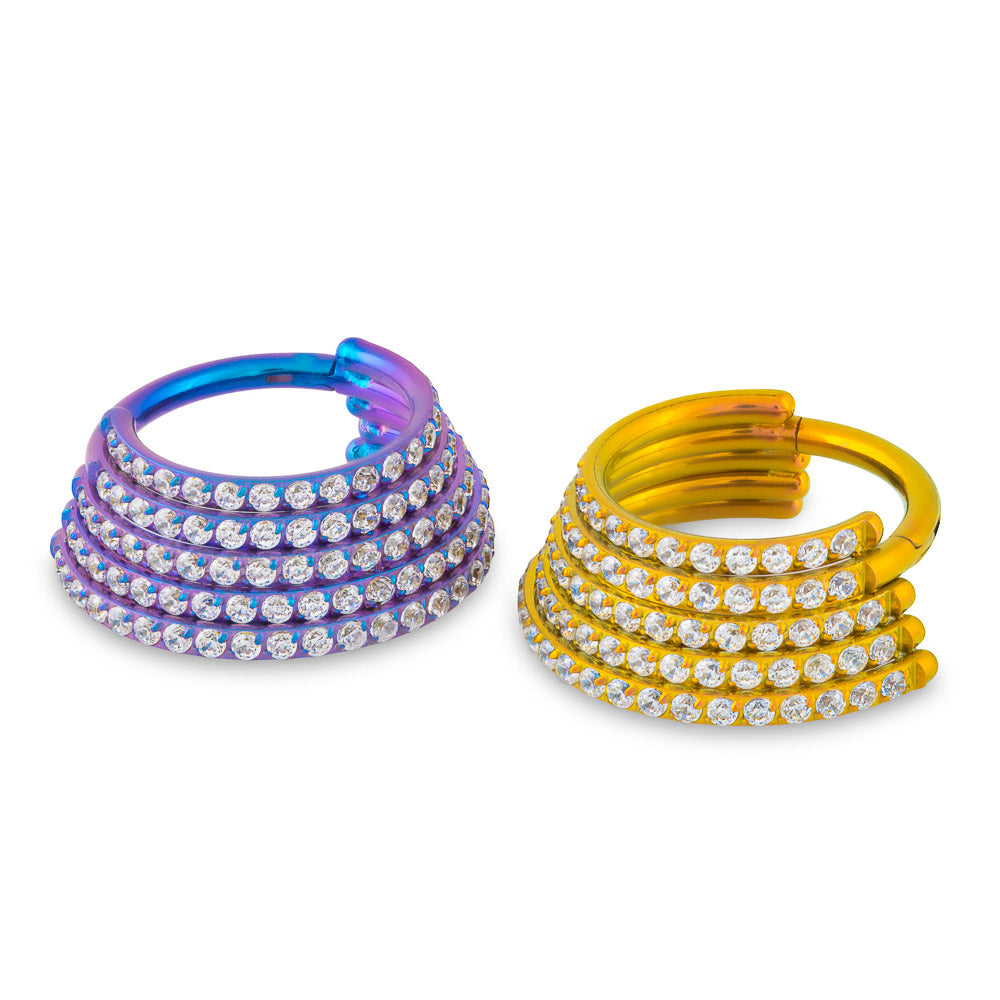 Stacked Elegance Titanium Clicker