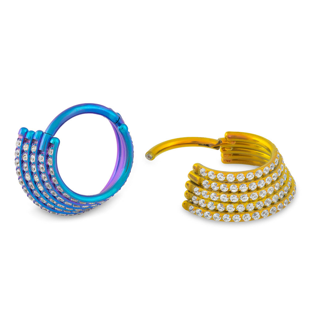 Stacked Elegance Titanium Clicker