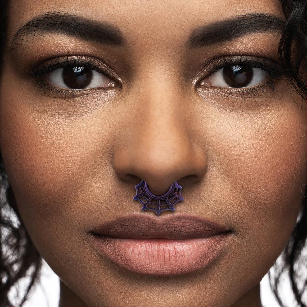 16g PVD Black Spiderweb Titanium Clicker — Price Per 1