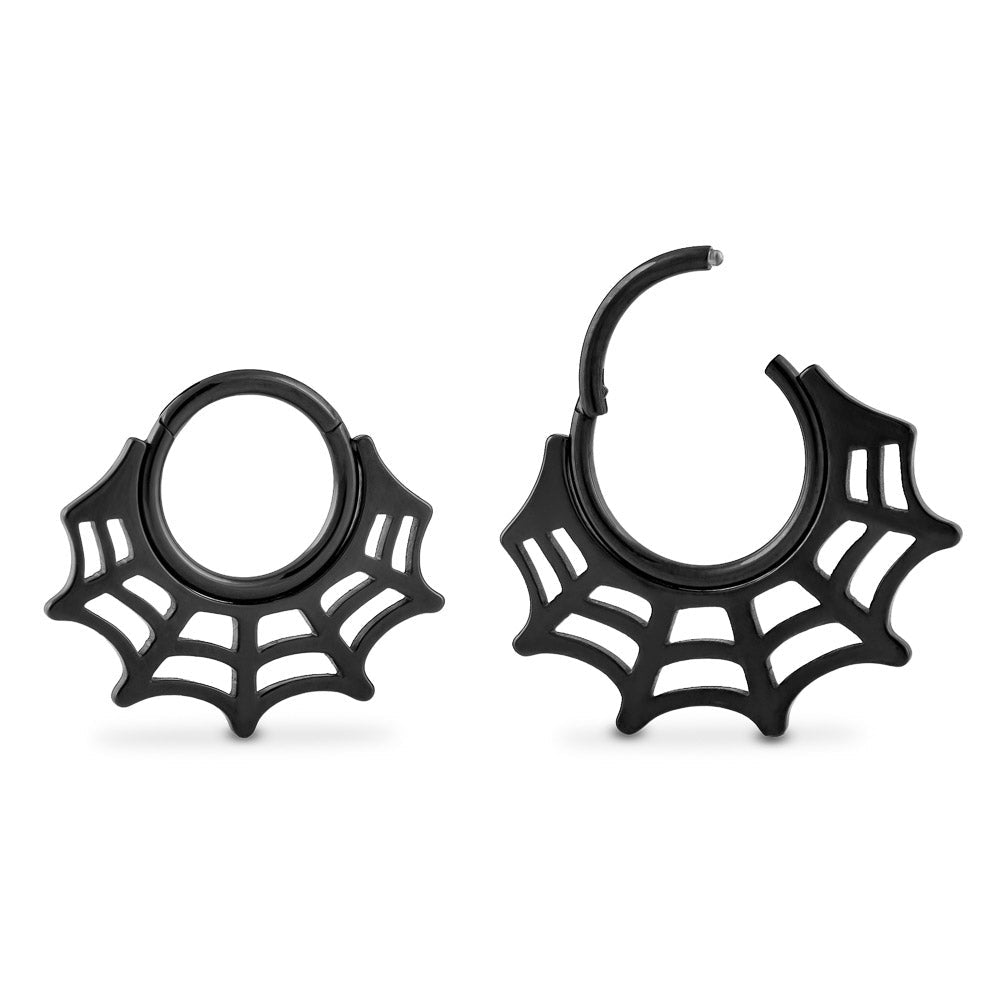 16g PVD Black Spiderweb Titanium Clicker — Price Per 1