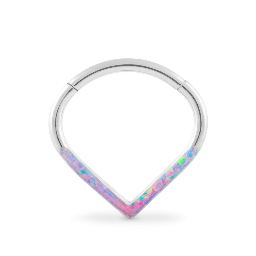 Opal Triangle Titanium Clicker