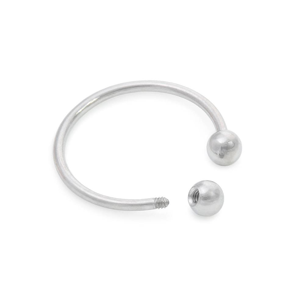 18g Externally Threaded Stainless Steel Circular Barbell - Price Per 1