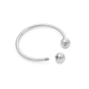 18g Externally Threaded Stainless Steel Circular Barbell - Price Per 1