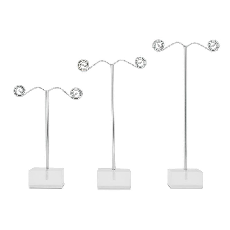 Three Piece Jewelry Display with Acrylic Base