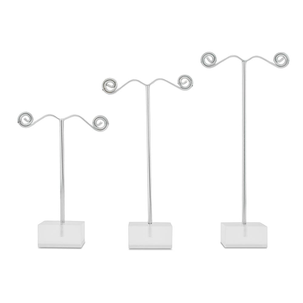 Three Piece Jewelry Display with Acrylic Base