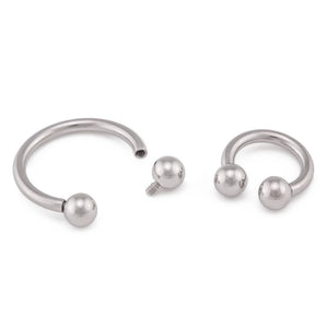 14g Internal Steel Circular Barbell — Price Per 1