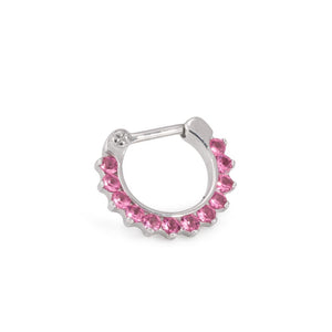 16g Steel Septum Clicker with Jewels - Price Per 1