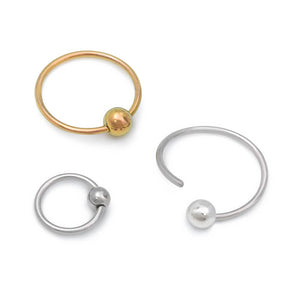 Fixed Titanium Bead Ring