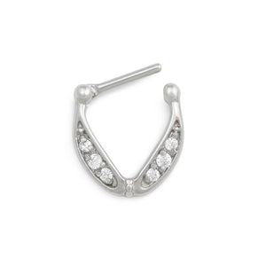 16g Crystal Nimbus V-Shaped Septum Clicker — Price Per 1