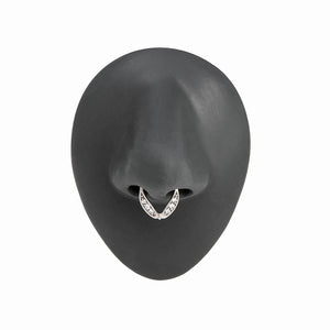 16g Crystal Nimbus V-Shaped Septum Clicker — Price Per 1