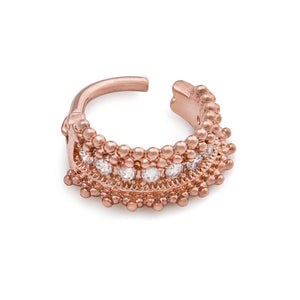 16g PVD Rose Gold Divine Royalty Septum Clicker