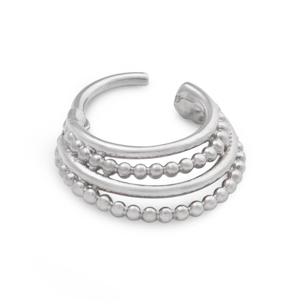 16g Rhodium Plated Opulence Septum Clicker