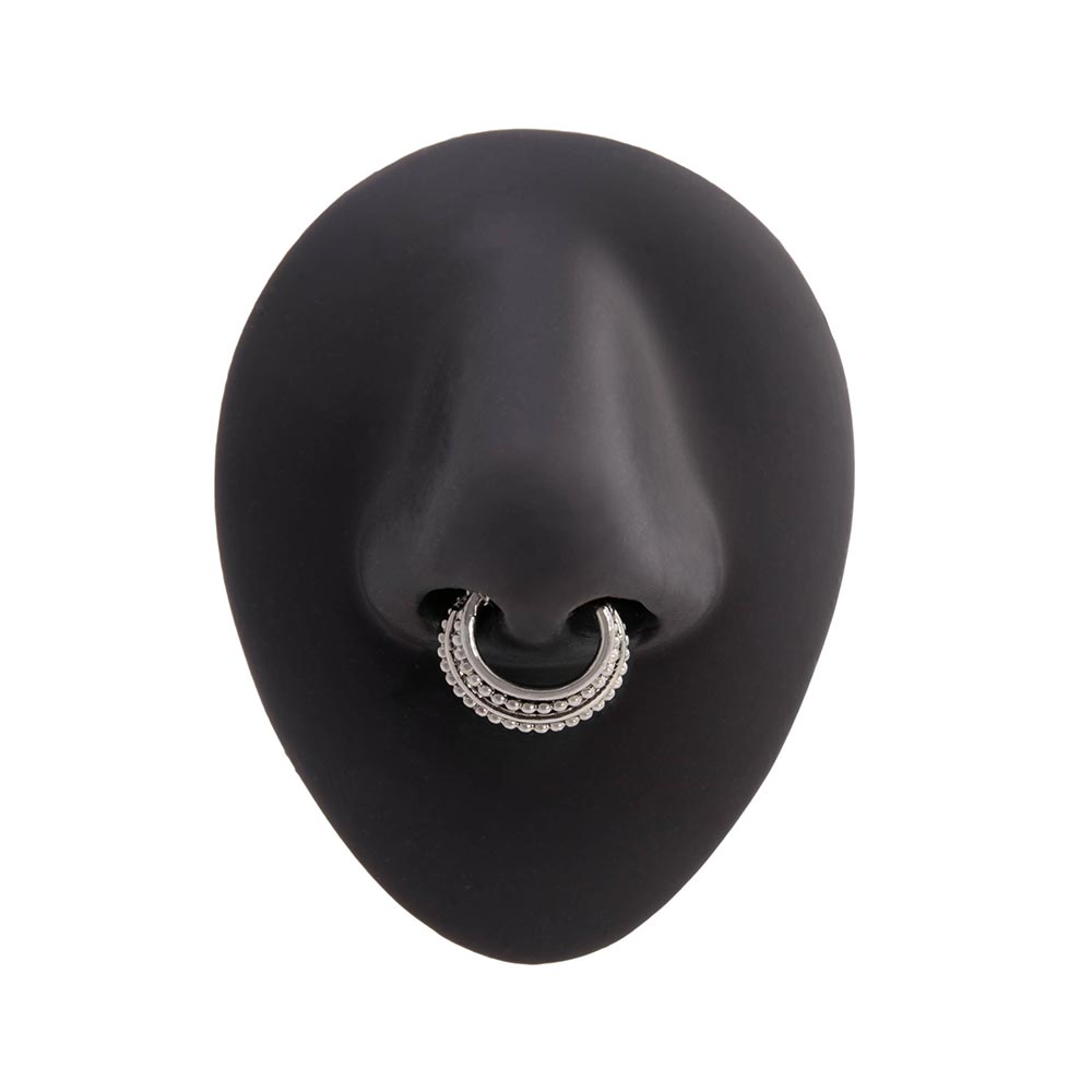 16g Rhodium Plated Opulence Septum Clicker